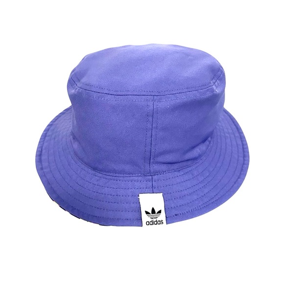 adidas Originals Love Unites Pride Reversible Bucket Hat Black Purple OS - Picture 6 of 7